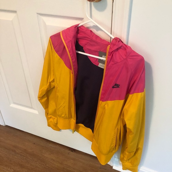 Nike Jackets & Blazers - Nike vintage track coat - pink and orange